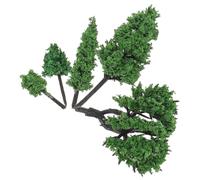 Mobestech Miniature Plastic Model Trees for Sand Table and Diorama Realistic Mini Simulation Plants Lightweight Mini Scenery Trees for DIY Micro Landscape Architectural and Train Model