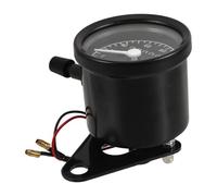 Mobestech Motorcycle Speedometer with Dual Odometer Metal Housing Accurate Mileage Tracking Retro Style Gauge for Modified Motorbike Easy Installation Compatible with Models