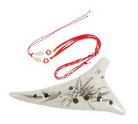 Mobestech Music Instrument for with Protective Bag and Rope and Alto Easy to Carry Portable 12-hole Ocarina Ceramic Beginners and Classical Music Playing