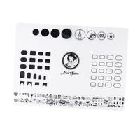 Mobestech Nails Silicone Stamping Mat Nail Polish Practice Pad Manicure Mat Sticker Guide Soft Silicone Art for Professional Artists and Diy Art Enthusiasts