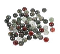 Mobestech Natural Bloodstone Beads Loose Gemstone Strand for Jewelry Making DIY Bracelets Necklaces Multi-use Spacer Beads Bulk Supplies Craft