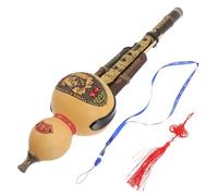 Mobestech Natural Cucurbit Flute C Key Traditional Chinese Wind Instrument for Adults and Beginners Comfortable Texture Soothing Sound for Music Practice and Rhythm Development