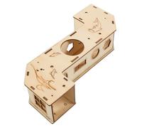 Mobestech Natural Hamster Tunnel Hideout with Two-way Design for Pets Chew and Climbing Habitat for Chinchilla Guinea Pig Rat Cage Accessories