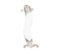 Mobestech Natural Style White Acrylic Violin Shoulder Rest Comfortable Curved Support for String Instruments Easy to Clean Protective Pad for Violin Players and Use