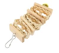Mobestech Natural Wood Parrot Chewing for Birds Hanging Birdcage Ornament Funny Bird Chew for Parrots to Exercise Beak and Reduce Anxiety