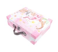 Mobestech Newborn Baby Treat Box Animal Patterns Handheld Favor Box for Baby Shower Girl