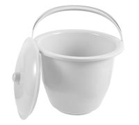 Mobestech Night Urine Jug Spittoon Easy to Wash No Burr Wear-Resistant Plastic Round Portable Urine Bucket with Lid for Hospital and Home Use Creative Decorative Design for Disabled People