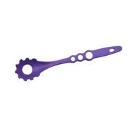 Mobestech Nylon Pasta Spoon Server Versatile Kitchen Utensil for Spaghetti Noodles and Hot Pot and Heat Resistant Cooking Tool for Home and Restaurant Use Purple Color