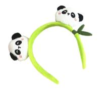 Mobestech Panda Headbands for Party Cute Cartoon Spa Headband for Face Washing Plush Hair Hoop for Makeup Skincare Soft Comfortable Versatile Stylish Hair Accessory