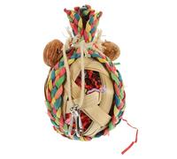 Mobestech Parrot Chewing Bird Swing Wooden Hanging for Caged Birds Safe Pet for Parakeet African Grey Cockatiel Budgie Accessories