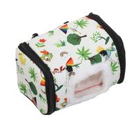 Mobestech Parrot Warm Cotton Nest for Bird Cage Cozy Snuggle Hut Hanging Chain Winter Bedding for Cockatiels and Parakeets