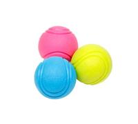 Mobestech Pet Chew Tennis Ball for Dogs Sturdy Rubber Teeth Cleaning for Small to Medium Puppies Interactive Bite Training Ball Random Color