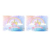 Mobestech Photo Backdrop 2pcs Photo Cloth Background Wall Photography Unicorn Backdrop Props D Backdrop Cloth