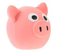 Mobestech Pig Head Squeaky Dog Chew Natural Latex for Small Dogs | Pink Design, Supports Exercise and Independent Play, Suitable for Indoor Teething Use by Puppies and Chewers