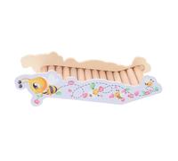 Mobestech Plastic Hamster House with Delicate Wooden Hamster Ladder for Developing Balance and Coordination, a Pet and Desktop Decoration for Small Animals Such as Mice and Birds