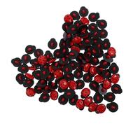 Mobestech Plastic Ladybug Buttons for Enhancing Visual Effect 100pcs and Crafts and Scrapbooking, Cute Ladybug Sew on Buttons Easy Application Vibrant Red Colour in DIY Projects