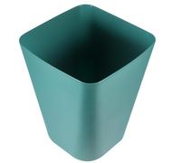 Mobestech Plastic Large Blue Square Trash Can Wastebin for Home Office Kitchen Bathroom, Open-Top Bin for Living Room Dining Area Use