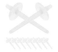Mobestech Plastic Spool Pin Replacement Thread Holder Cap 12pcs White ABS Material for Sewing Machine Bobbin in Home Use
