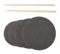 Mobestech Portable 13 Inch Drum Practice Pad Set with Foam Material and Tear Resistant Feature for Personal and Professional Use, for Drummers and Beginners