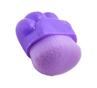 Mobestech Portable Double-ended Design Cat Paw Shape with Artificial Fiber Foundation Brush for Easy Makeup Application and Smooth Coverage, Unique Purple for Travel and Daily Use