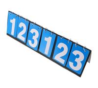 Mobestech Portable Flip Scoreboard and Sturdy Cloth, Metal, and Paperboard Construction for Printing for Sports Games for Badminton and Football Score Keeping