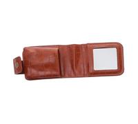 Mobestech Portable Travel Lipstick Storage Box Mini Makeup Case Holder Mirror Pu Cosmetic Pouch for Lipstick Organization The Go