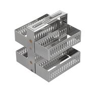 Mobestech Positions Microscope Slides Holder Stainless Steel Rack Practical Design for Scientific Laboratory
