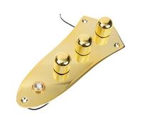 Mobestech Prewired Control Plate for Electric Guitar with Volume and Tone Knobs Metal DIY Replacement Part Suitable for DIY Electric Bass Circuit Control Board Kit