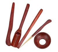 Mobestech Professional Chinese Kung Fu Tea Accessories Solid Wood Tea Ceremony Tools Kit Smooth Crafted Mild Texture Practical Household Art Essentials for Ceremony