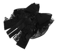 Mobestech Professional Head Flower Black Mesh Bun Holder Clip for Women Hair Dance Accessories Hair Band Crochet Nurse Air Hostess