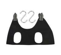 Mobestech Professional Pet Grooming Hammock with Hooks Breathable Hanging Harness for Dogs and Cats Ergonomic Black Sling for Nail Trimming Medicine Ear and Teeth Cleaning