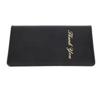 Mobestech Pu Restaurant Guest Check Holder with Magnetic Closure and Easy to Clean Surface, Black Ticket Storage Booklet with Pen Pocket for Waiter Use in Hotel and Restaurant