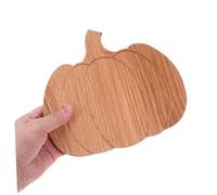 Mobestech Pumpkin Oak Wood Cutting Board Small Rustic Cheese Serving Platter for Halloween Thanksgiving Seasonal Charcuterie Snacks Meat with Elegant Grain Finish Compact Kitchen Chopping