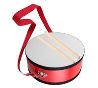 Mobestech Red Snare Drum with Strap Vibrant Marching Percussion Instrument for School Performances Enhances Rhythm Skills and Team Collaboration