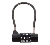 Mobestech Resettable 4-Digit Combination Padlock with 6.9inch Flexible Wire Cable, Zinc Alloy Material, Easy to Read Digits, Enhanced Security for Locker and Toolbox Use at Home or Kitchen