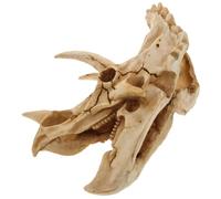 Mobestech Resin Dinosaur Skull Aquarium Ornament Lizard Tank Accessory Turtle Hideout Cave Shelter for Fish and Shrimp Realistic Resin Decoration for Vivarium and Home Office