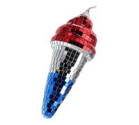Mobestech Retro Ice Cream Mini Mirror Balls Hanging Decorations for Bar Disco Ball Ornaments Sound Dampening for Ktv Studio Party Wedding Stage
