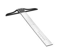 Mobestech Ruler T-Shaped Marking Tool for Drafting Woodworking and Precision Measuring Lightweight and Accurate Edge Ruler for Students and Professionals