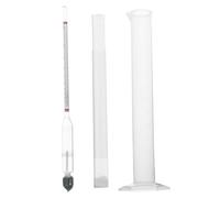 Mobestech Scale Hydrometer for Alcohol and Wine Making 100ml Plastic Test Jar, Specific Gravity Hydrometer for Home Brewing, Density Meter Kit 0-100 Scale Alcohol Tester
