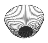 Mobestech Scandinavian Minimalist Fruit Bowl Basket Wrought Iron Wire Storage for Kitchen Countertop Breathable Design for Bread Fruits Snacks Easy to Clean Decorative Holder