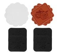 Mobestech Sewing Labels Customizing Clothes 12pcs Artificial Leather with Elegant and Simple Style, Not Easy to Deform for Handmade Items for DIY Clothing and Craft Projects