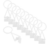 Mobestech Sign Hanger Hooks 10pcs Plastic Durable Holders for Instructional Signs in Machine Rooms and Fire Safety
