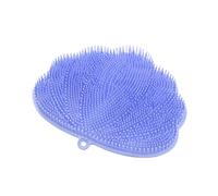 Mobestech Silicone Bathing Brush with Massage Nodes for Shower and Foot Scrubbing Portable Non-Slip Body Scrubber with Hanging Ring for Skin Exfoliation and Circulation Stimulation Sky Blue