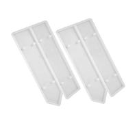 Mobestech Silicone Doorplate Mold Handy White Craft Molds 2pcs for DIY Crafts and Epoxy Resin Casting for Long-time Use with Custom Door Signs to Decorate Your Room
