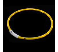 Mobestech Silicone Pet Collar LED Light Wear-resistant for Dogs for Outdoor Activities and Preventing Lost Pets