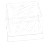 Mobestech Small Acrylic Feeding Container Lid for Mealworms and Crickets, Insect Habitat Box for Reptiles, Spiders, and Keeper, Suitable for Pet Breeding and Feeding