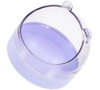 Mobestech Small Pet Acrylic Feeding Bowl in Purple Practical Anti-Spill Design for Hamsters and Cage Rats