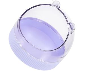Mobestech Small Pet Acrylic Feeding Bowl in Purple Practical Anti-Spill Design for Hamsters and Cage Rats
