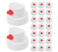 Mobestech Spray Paint Can Nozzle Replacement and Precision Control with Waterproof Cap 30pcs Pe Material Fan-shaped Spray Nozzle Stable Materials for Craft Painting and Industrial Projects