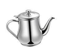 Mobestech Stainless Steel Oil Container with Strainer for Kitchen Large Capacity Grease Storage Pot with Thickened Handle Multi Use Oil and Vinegar Storage Kettle for Cooking and Food Prep